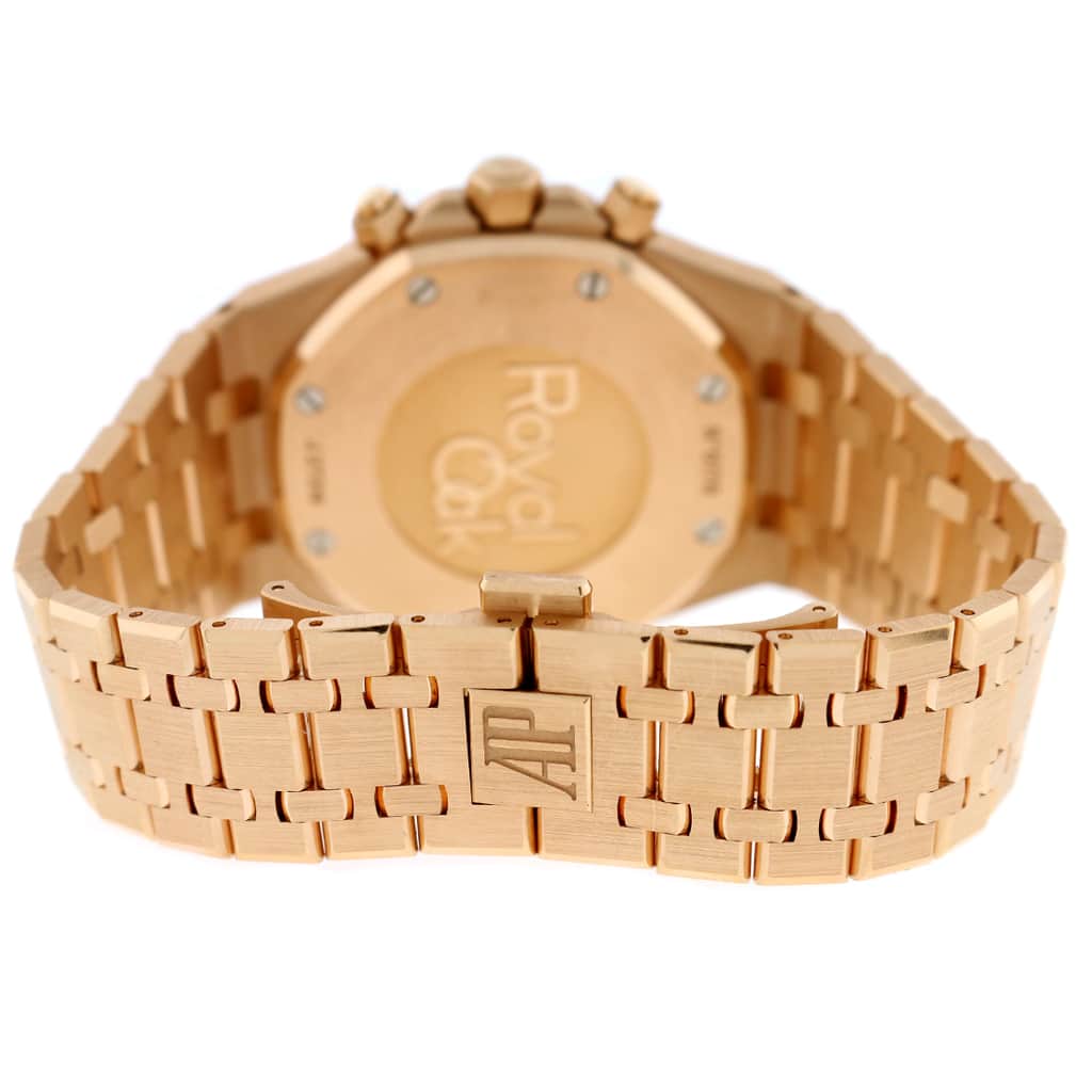 Audemars Piguet Royal Oak 18K Rose Gold 41MM Black Dial Chronograph Automatic Mens Watch 26320OR.OO.1220OR.01 - Image 6