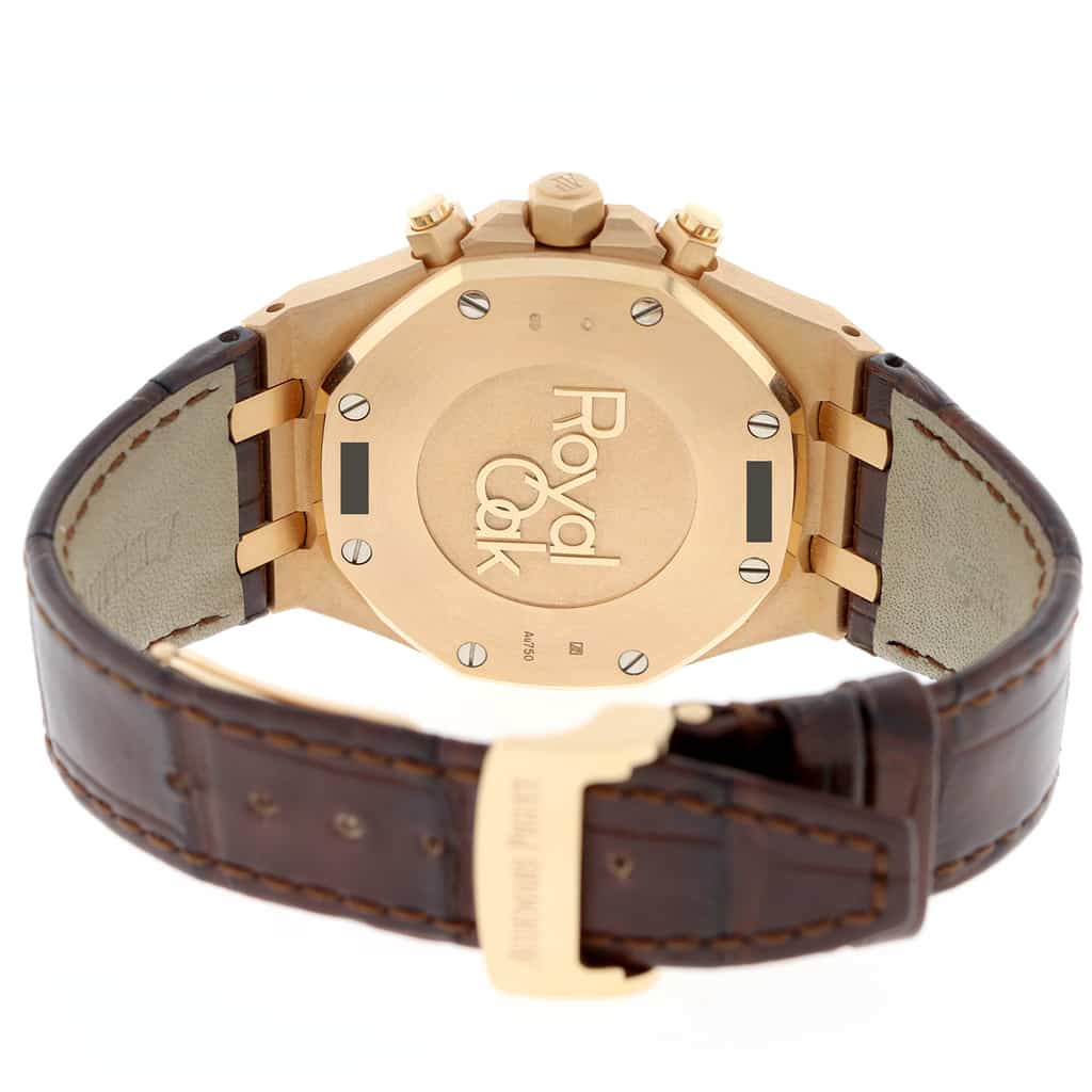 Audemars Piguet Royal Oak 18K Rose Gold 41MM Original Silver Index Dial Chronograph Mens Watch 26320OR.OO.D088CR.01 - Image 5