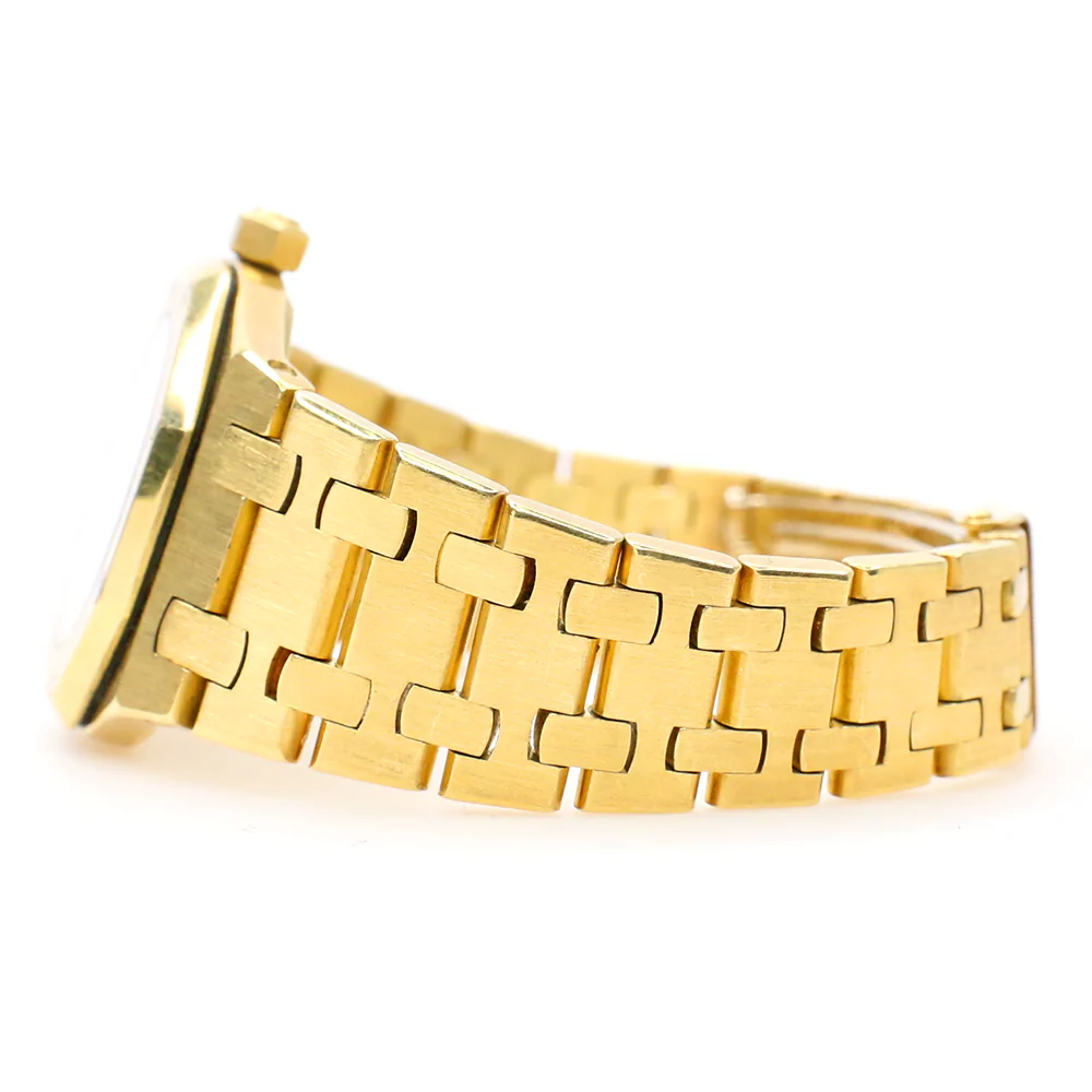 Audemars Piguet Royal Oak 18K Yellow Gold 26mm Lady Watch with Cream Roman Dial - Image 4
