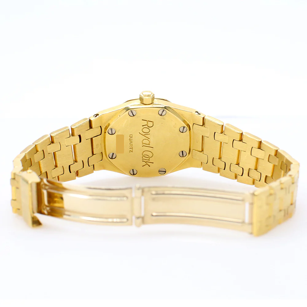 Audemars Piguet Royal Oak 18K Yellow Gold 26mm Lady Watch with Cream Roman Dial - Image 6