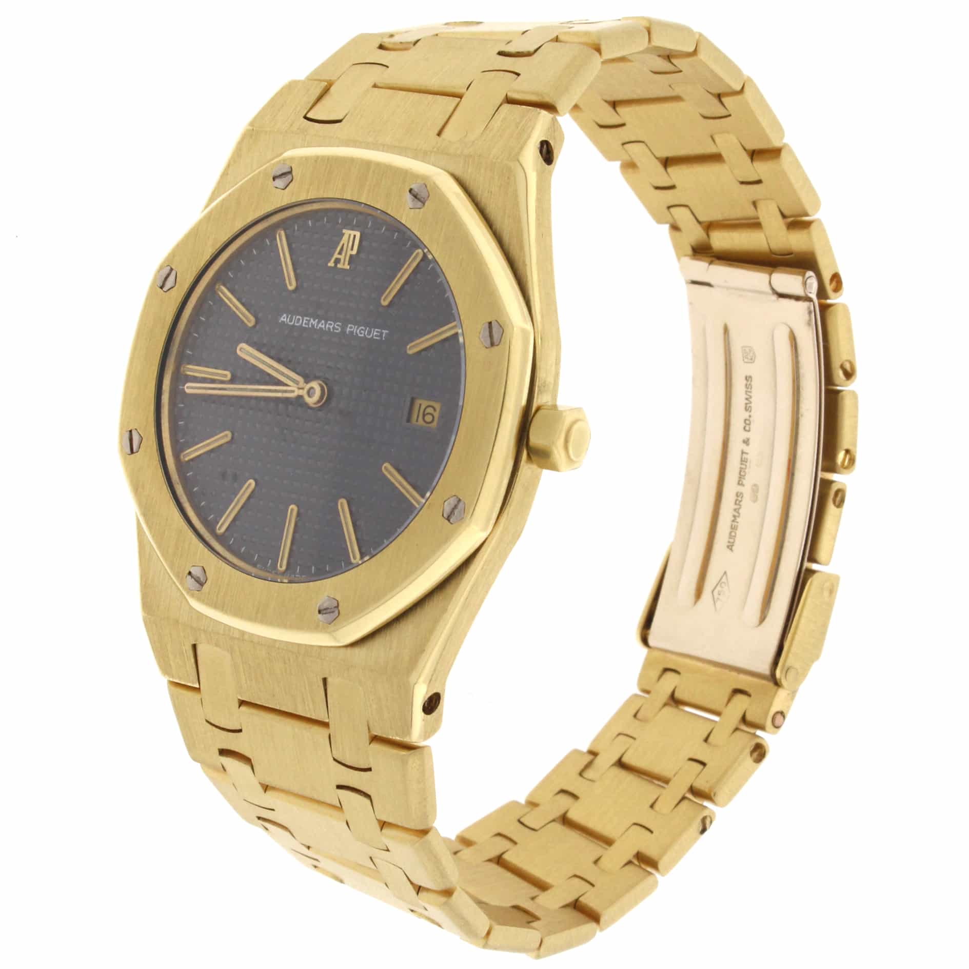Audemars Piguet Royal Oak 18K Yellow Gold 33mm Grey Dial Watch C85080 - Image 9