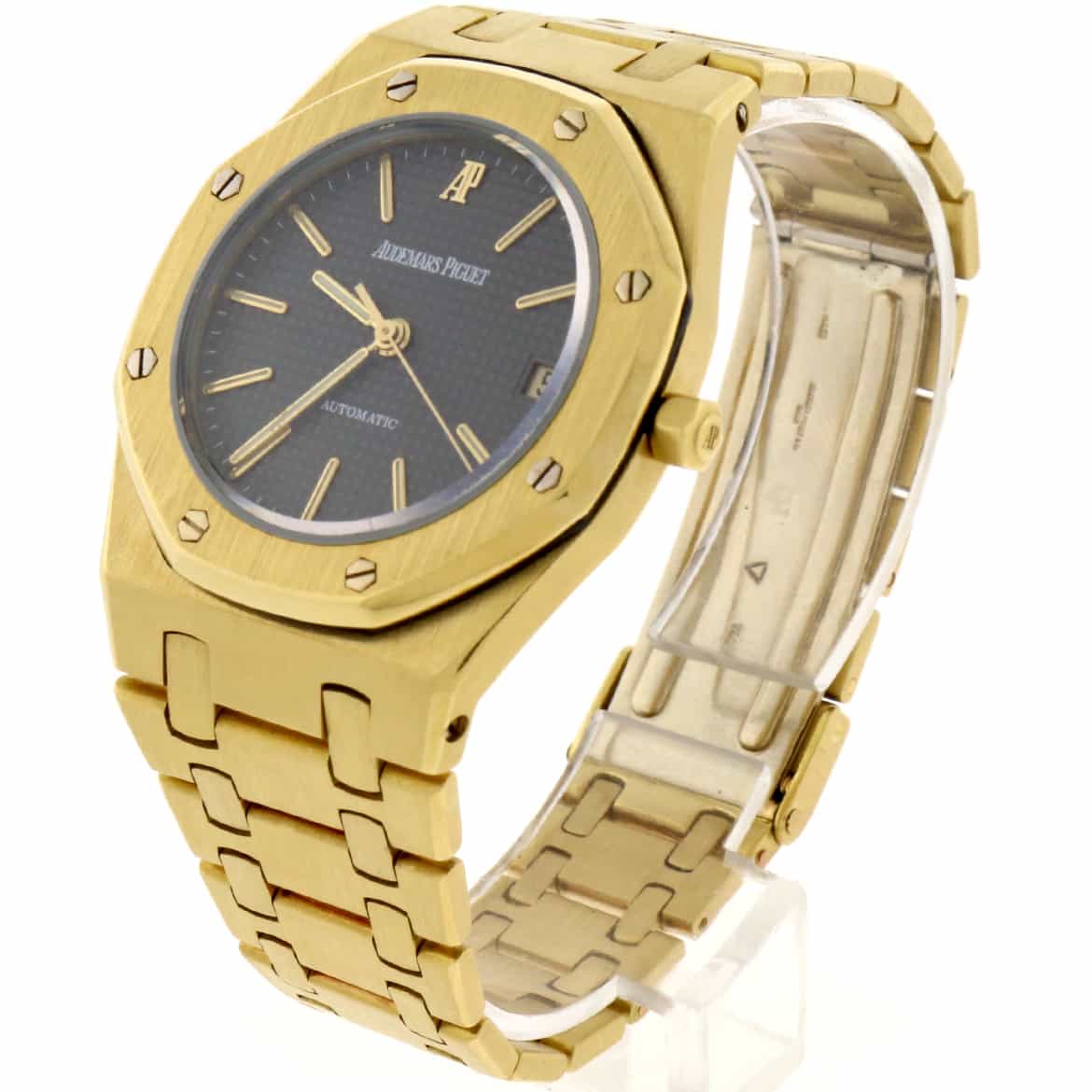 Audemars Piguet Royal Oak 18K Yellow Gold Original Grey Dial 35mm Automatic Watch - Image 3