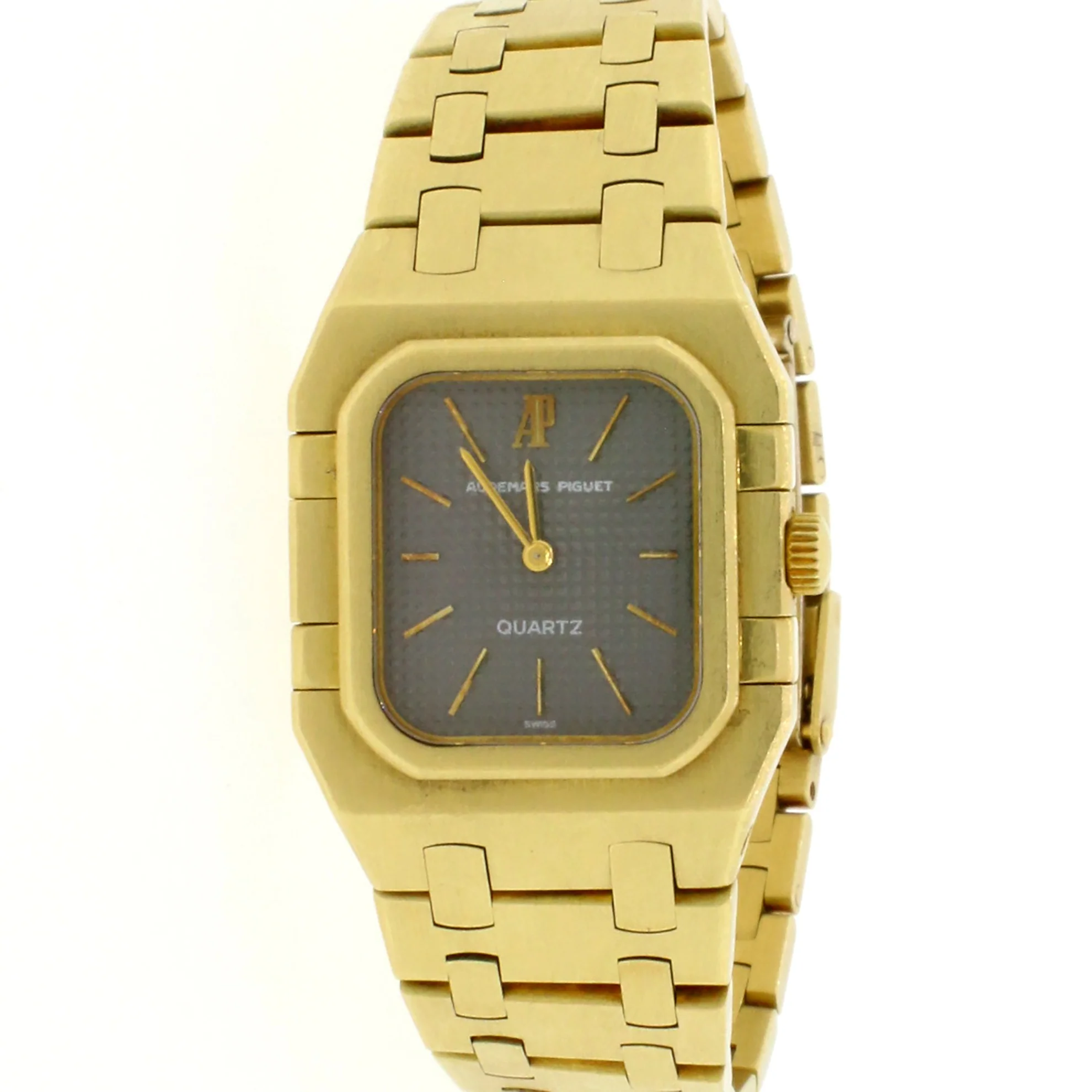 Audemars Piguet Royal Oak 18k Yellow Gold Rectangular Vintage Quartz Ladies Watch