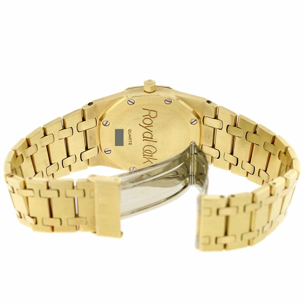 Audemars Piguet Royal Oak 18K Yellow Gold White Roman Dial 33mm Watch - Image 7