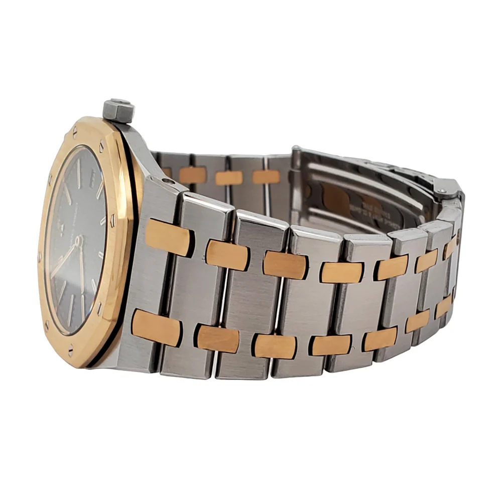 Audemars Piguet Royal Oak 33mm Grey Tapisserie 2-tone Yellow Gold/Steel Watch SA56175 Box Papers - Image 5