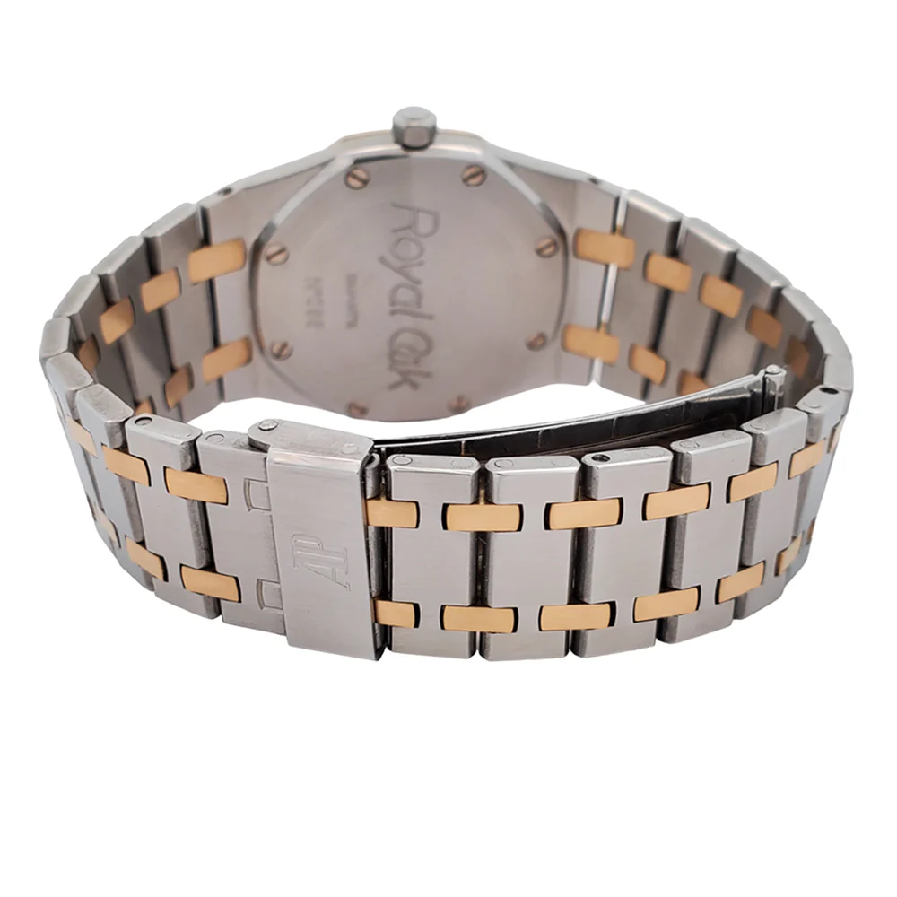 Audemars Piguet Royal Oak 33mm Grey Tapisserie 2-tone Yellow Gold/Steel Watch SA56175 Box Papers - Image 6