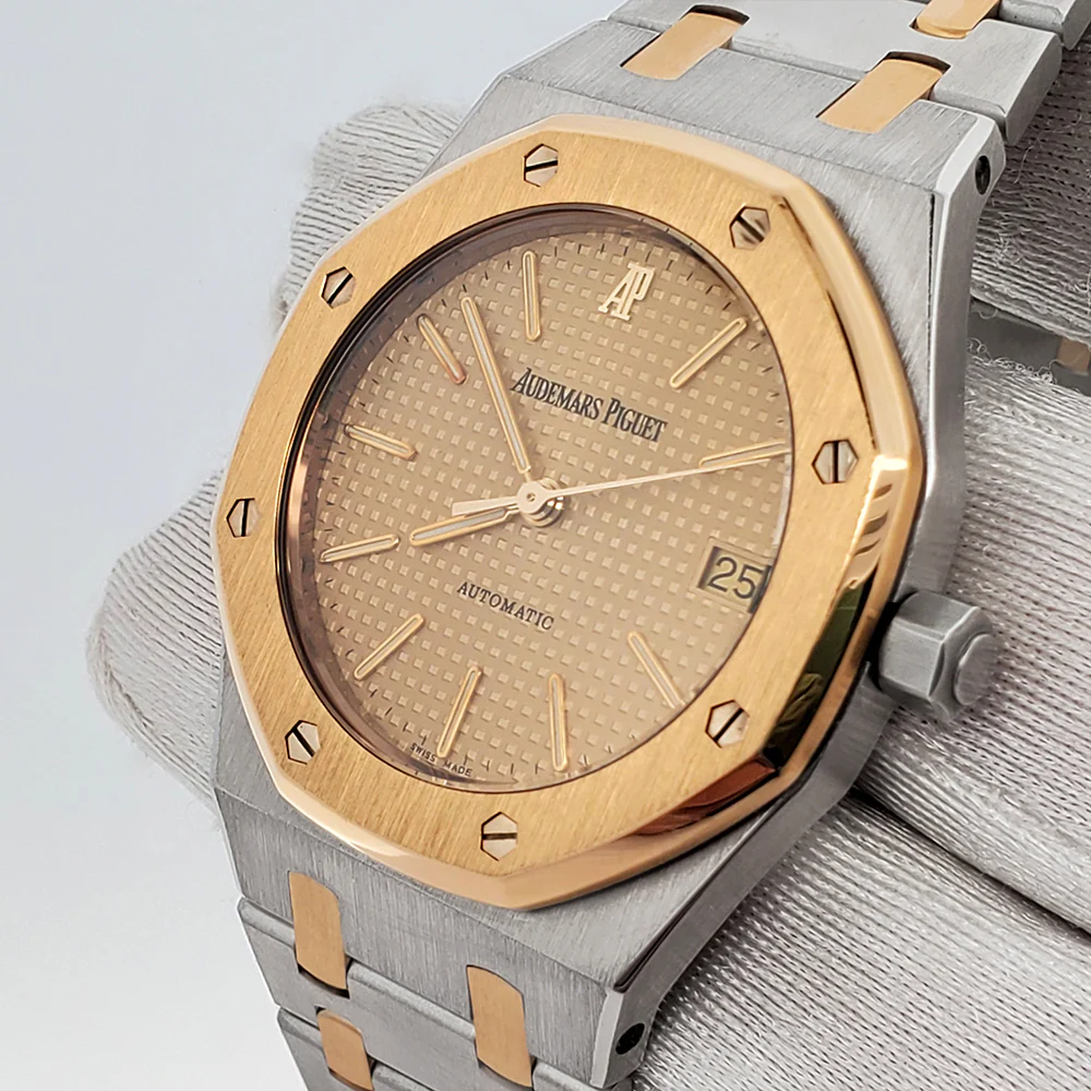 Audemars Piguet Royal Oak 36mm Automatic 2-tone Yellow Gold and Stainless Steel Watch 14790SA Box Papers - Image 2