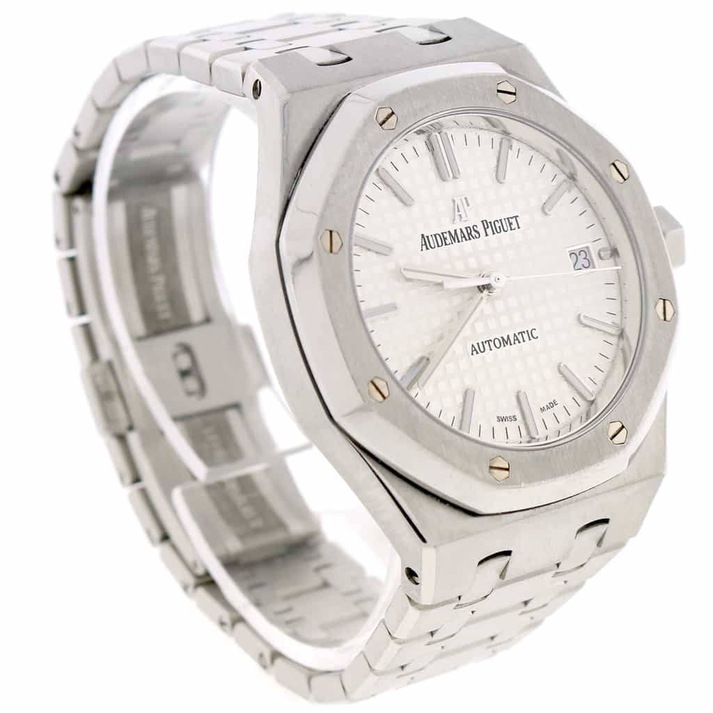 Audemars Piguet Royal Oak 37MM Original Silver Index Dial Automatic Stainless Steel Mens Watch 15450ST.OO.1256ST.01.A - Image 3