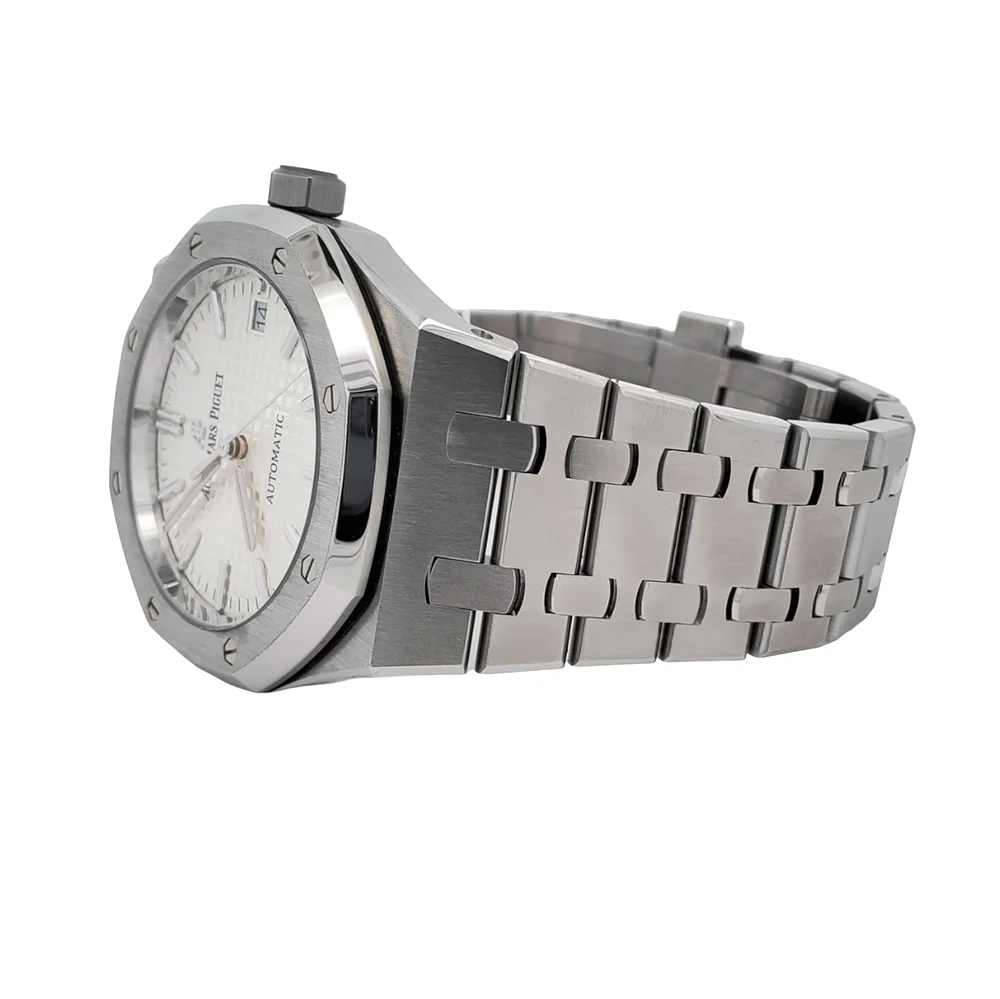 Audemars Piguet Royal Oak 37mm Silver Dial Steel Watch 15450ST.OO.1256ST.01 Box Papers - Image 4