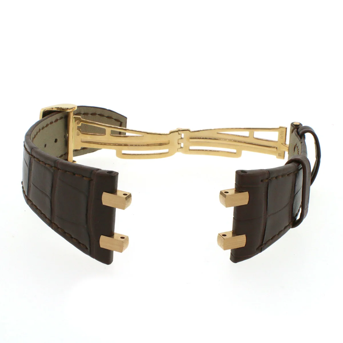 Audemars Piguet Royal Oak 41 Authentic OEM Rose Gold Deployment Crocodile Strap - Image 5