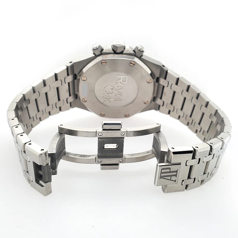 Audemars Piguet Royal Oak 41mm Chronograph Blue Dial Steel Watch 26331ST.OO.1220ST.01 Box Papers - Image 4