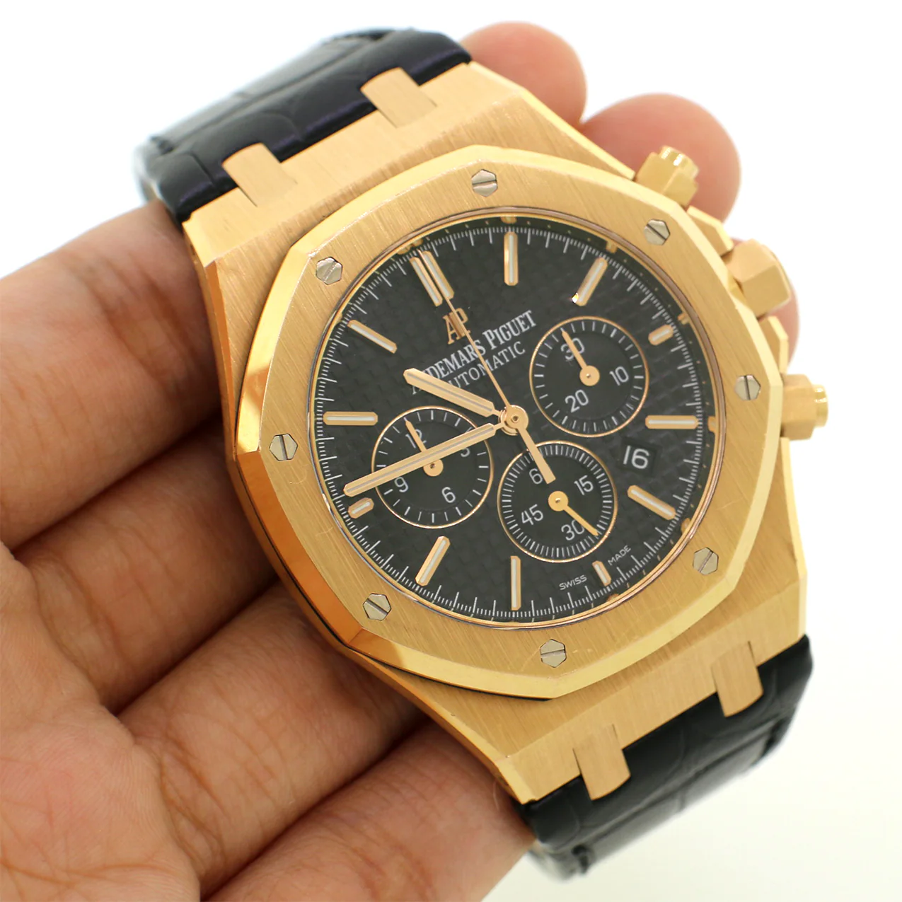 Audemars Piguet Royal Oak 41mm Chronograph Rose Gold/Black Dial/Box&Papers/26320OR.OO.D002CR.01 - Image 7