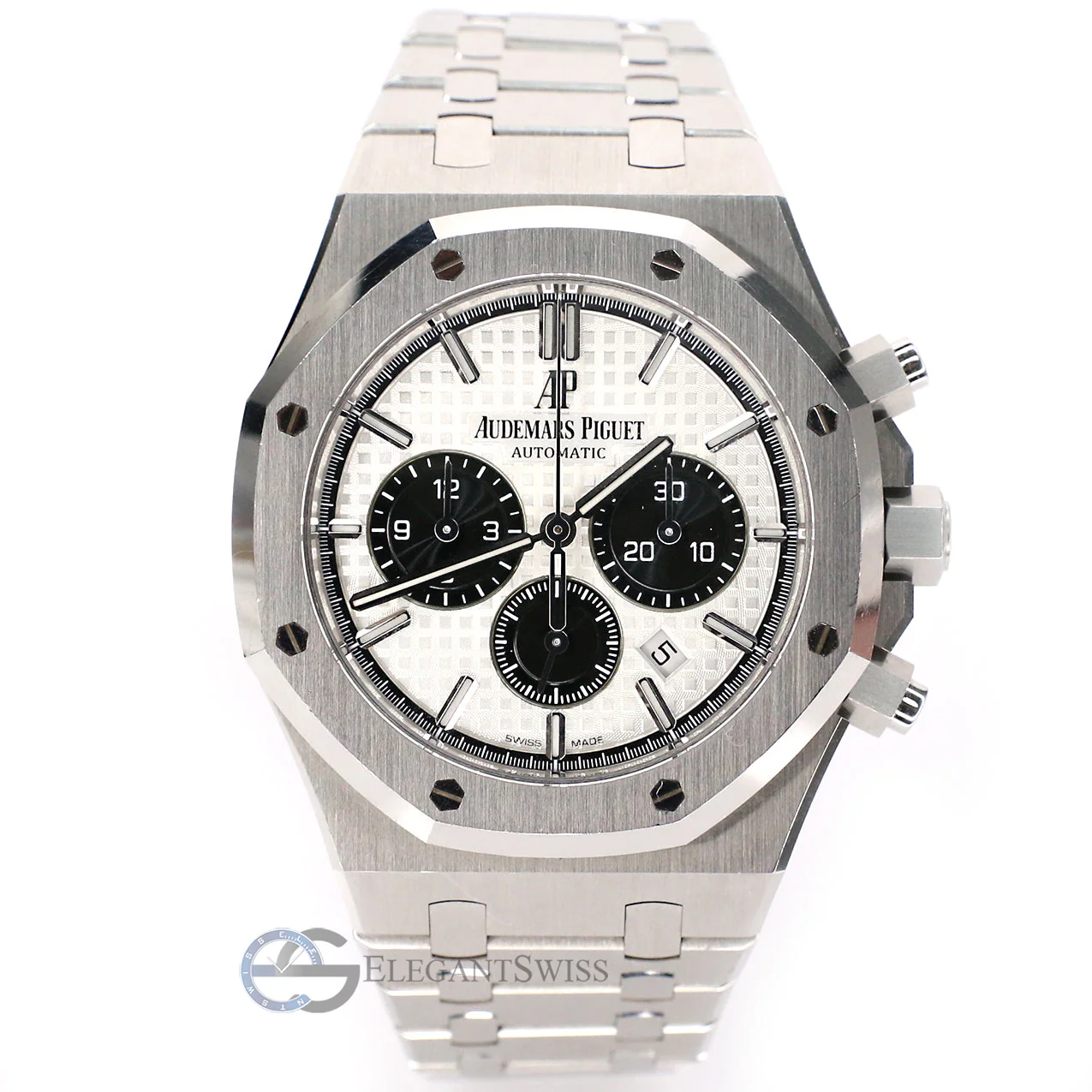 Audemars Piguet Royal Oak 41mm Chronograph Silver White Dial 26331ST.00.1220ST.03 Watch Box Papers