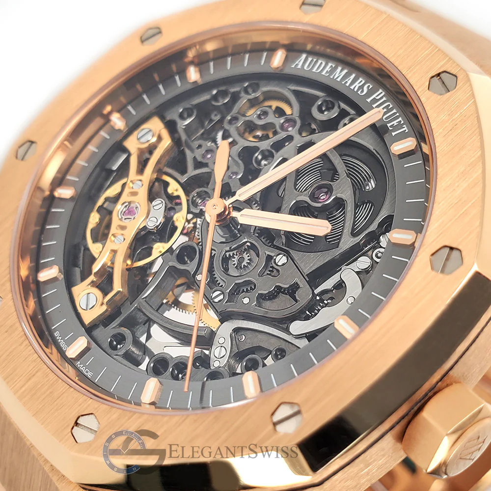 Audemars Piguet Royal Oak 41mm Double Balance Wheel Openworked Rose Gold Watch Box Papers 15407OR.OO.1220OR.01 - Image 2