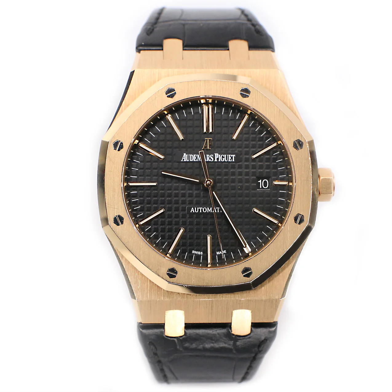 Audemars Piguet Royal Oak 41mm Rose Gold Watch/Black Dial/Box/Papers/15400OR.OO.D002CR.01