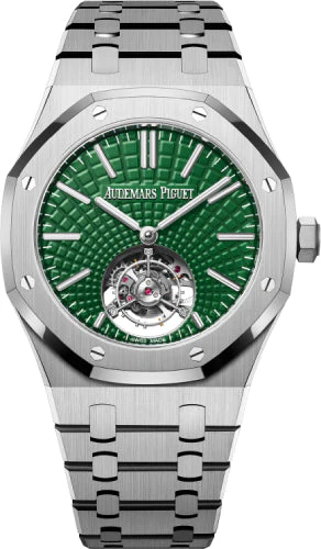Audemars Piguet Royal Oak 41mm Selfwinding Flying Tourbillon Titanium Green Dial 26534TI.OO.1220TI.01