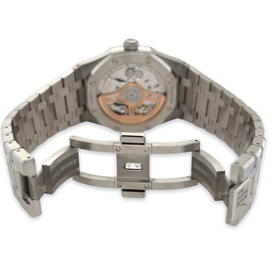 Audemars Piguet Royal Oak 41mm Silver Dial Steel Watch 15500ST Box Papers - Image 7