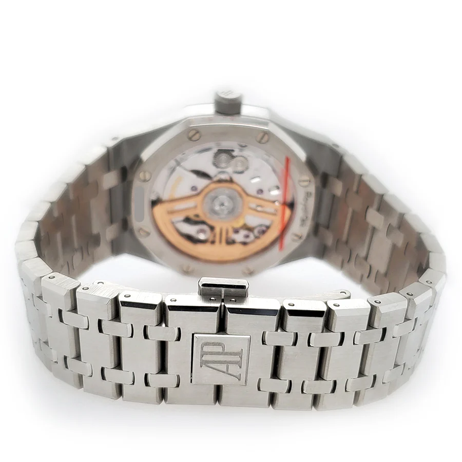 Audemars Piguet Royal Oak Black Dial Stainless Steel Watch 15500ST.OO.1220ST.03 Box Papers - Image 4