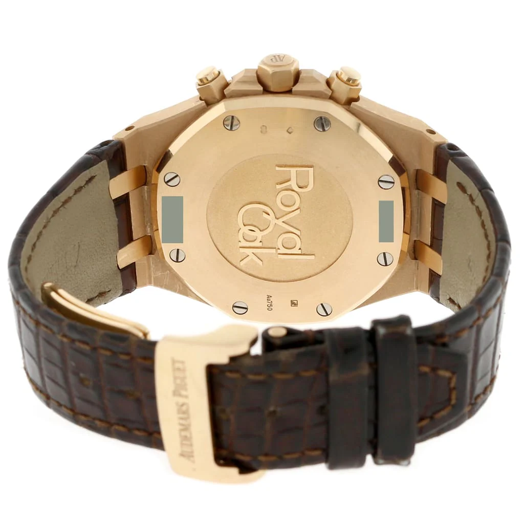 Audemars Piguet Royal Oak Chronograph 18K Rose Gold 41MM Original Silver Index Dial Mens Watch 26320OR.OO.D088CR.01 - Image 10