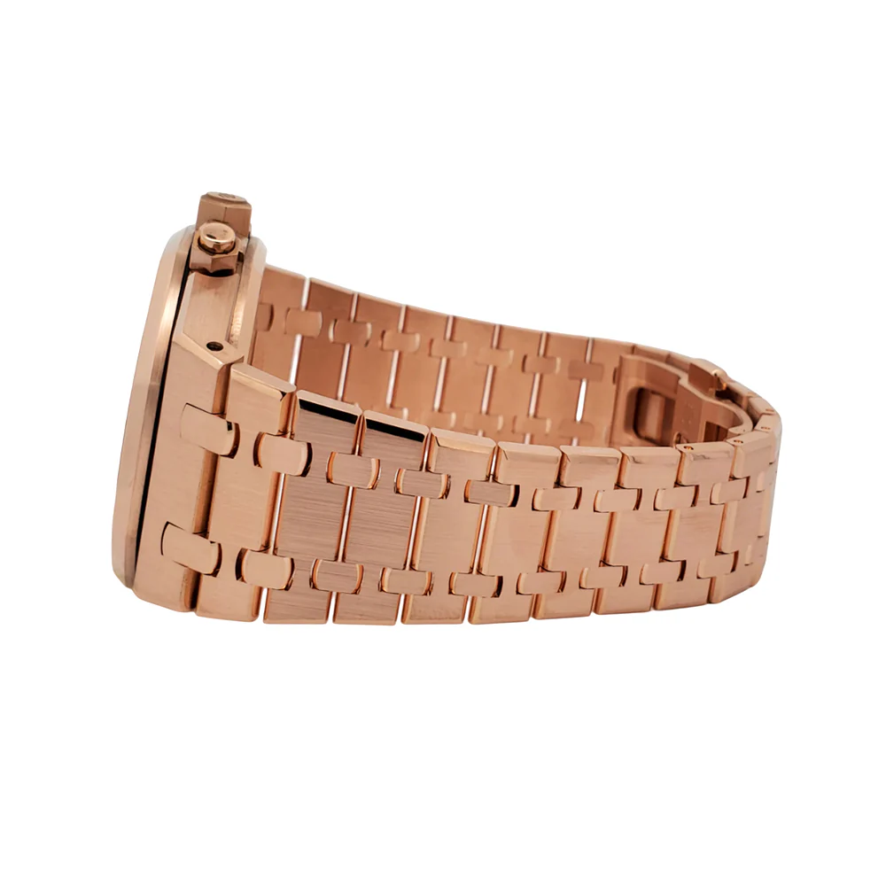 Audemars Piguet Royal Oak Chronograph 41mm 26331OR Chocolate Dial Rose Gold Watch Box Papers - Image 6