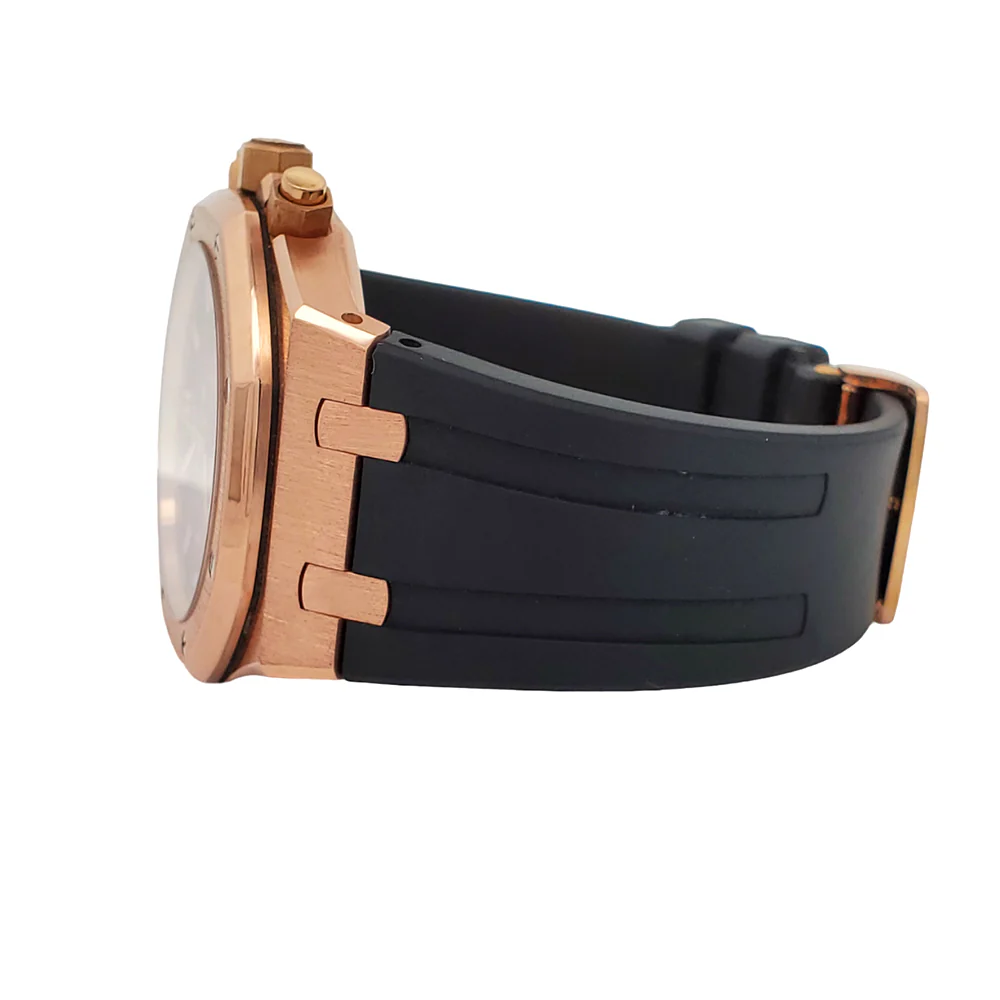 Audemars Piguet Royal Oak Chronograph 41mm 26331OR Chocolate Dial Rose Gold Watch Box Papers - Image 5