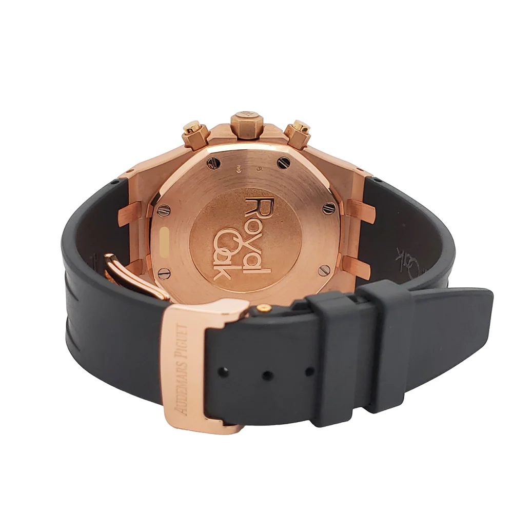 Audemars Piguet Royal Oak Chronograph 41mm 26331OR Chocolate Dial Rose Gold Watch Box Papers - Image 6