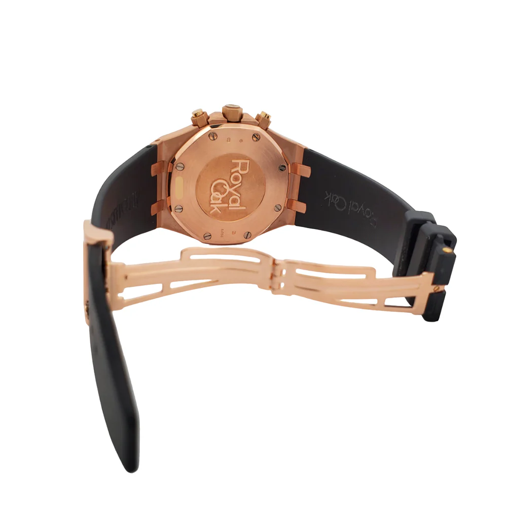 Audemars Piguet Royal Oak Chronograph 41mm 26331OR Chocolate Dial Rose Gold Watch Box Papers - Image 7