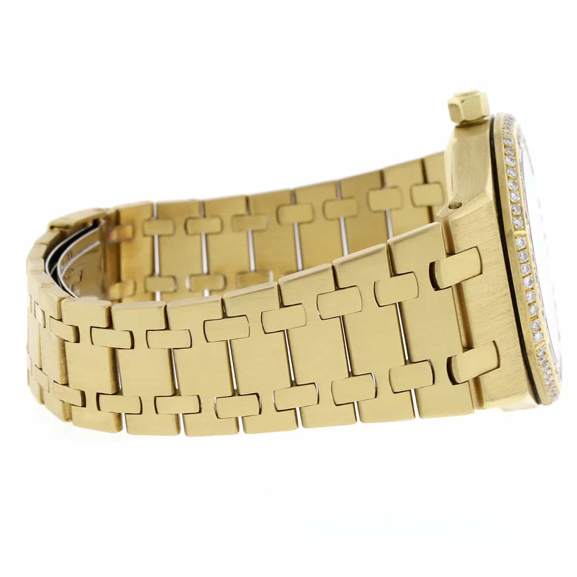 Audemars Piguet Royal Oak Day-Date Moonphase Calendar 18K Yellow Gold Automatic Mens Watch w/2.3CT Diamond Bezel - Image 7
