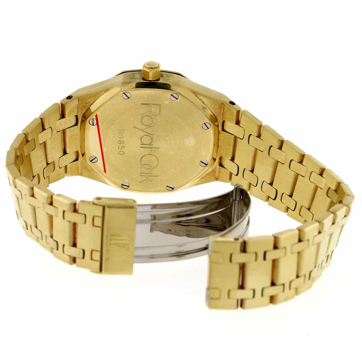 Audemars Piguet Royal Oak Day-Date Moonphase Calendar 18K Yellow Gold Automatic Mens Watch w/Diamond Bezel - Image 8