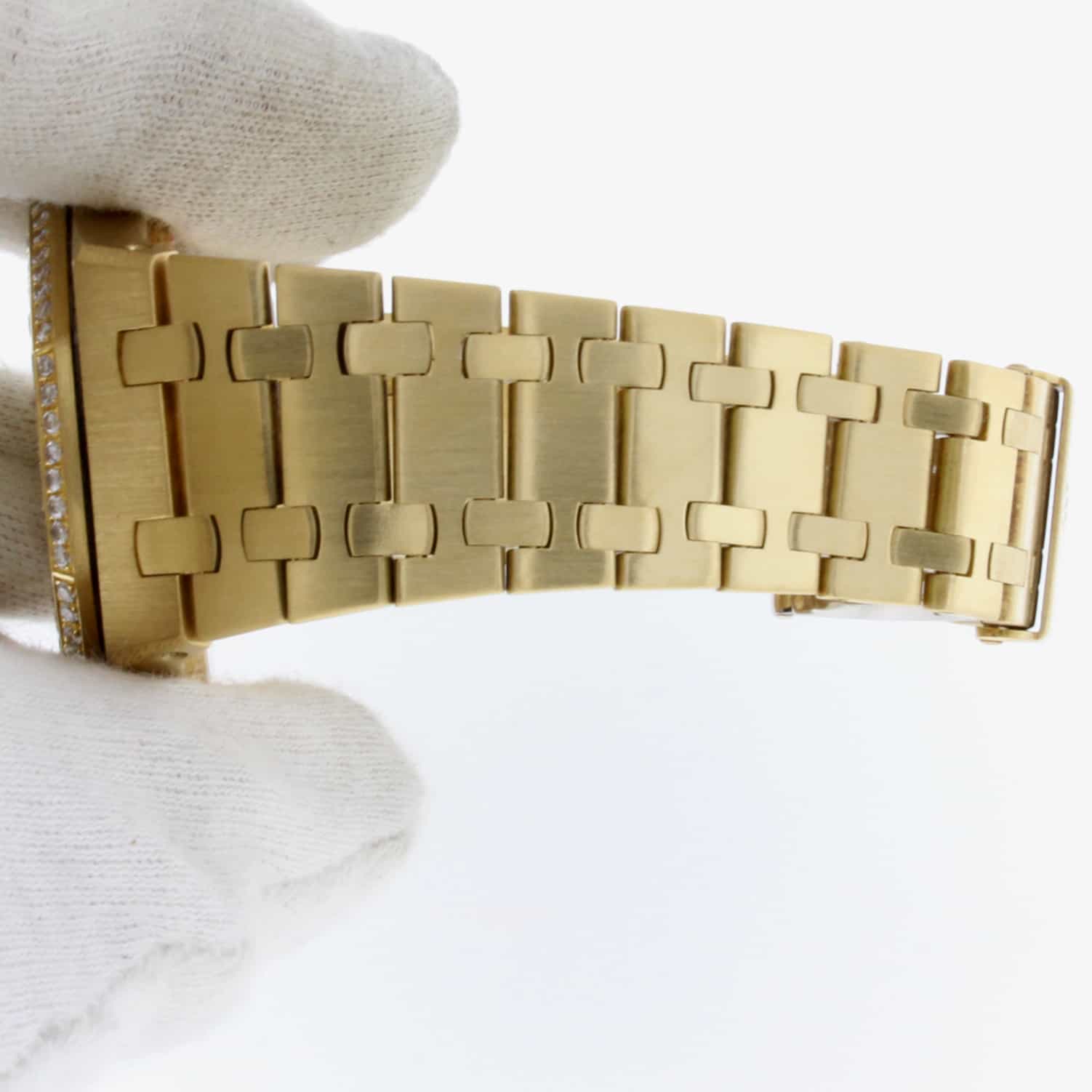Audemars Piguet Royal Oak Day-Date Moonphase Calendar 18K Yellow Gold Automatic Mens Watch w/Diamond Bezel - Image 7