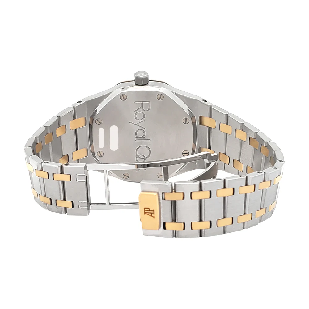 Audemars Piguet Royal Oak Grey Tapisserie Dial Steel Yellow Gold 36mm Automatic Watch 14700SA - Image 6