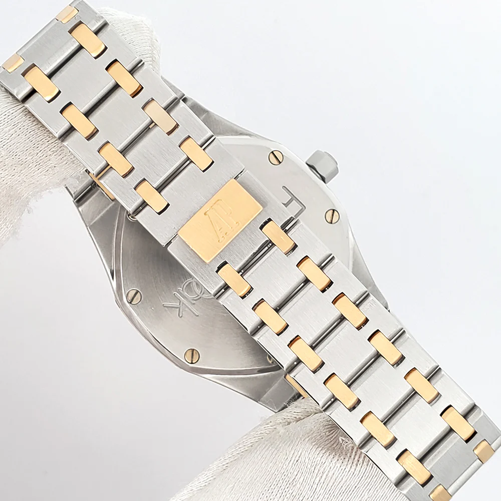 Audemars Piguet Royal Oak Grey Tapisserie Steel Yellow Gold 36mm Automatic Watch 14700SA - Image 5