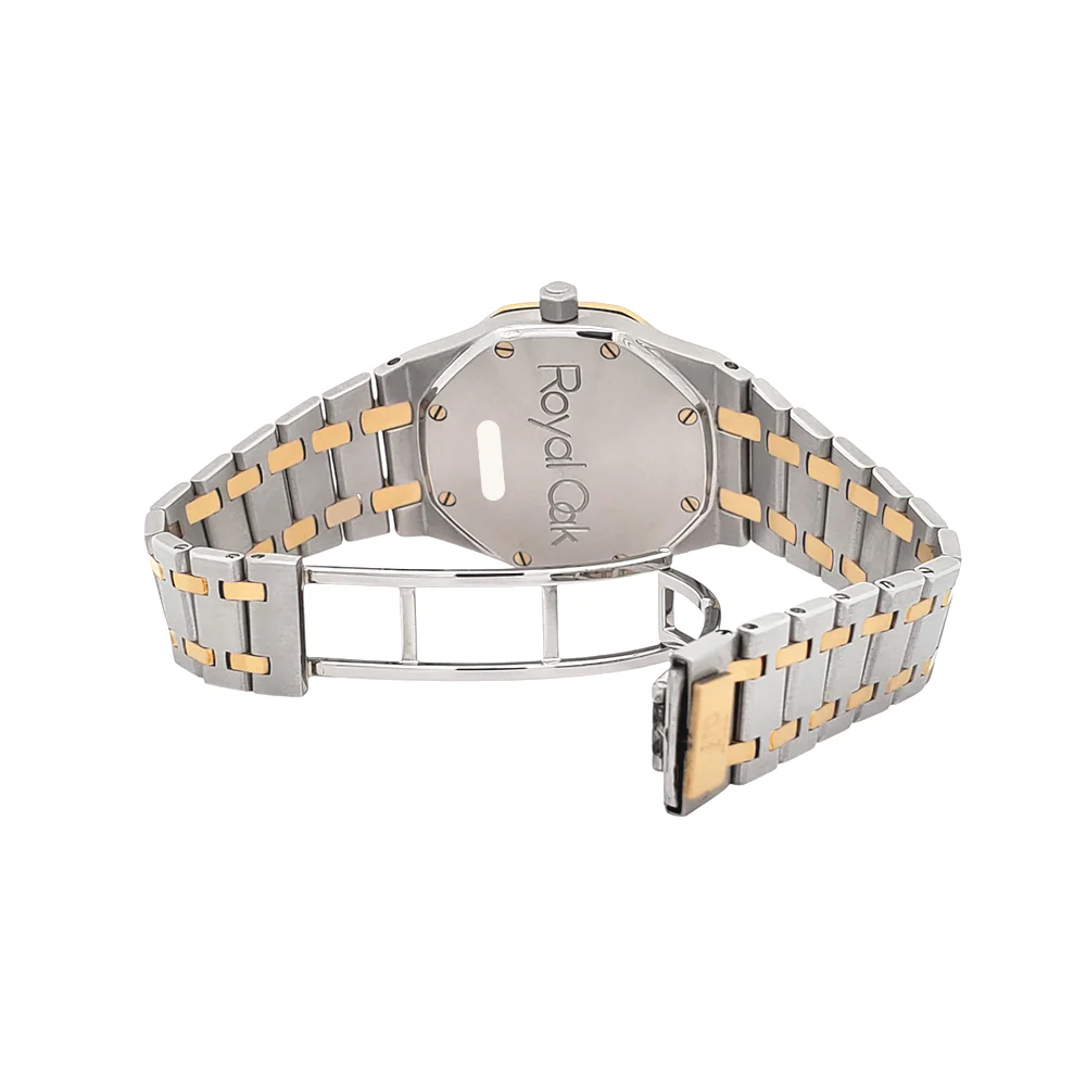 Audemars Piguet Royal Oak Grey Tapisserie Steel Yellow Gold 36mm Automatic Watch 14700SA - Image 7