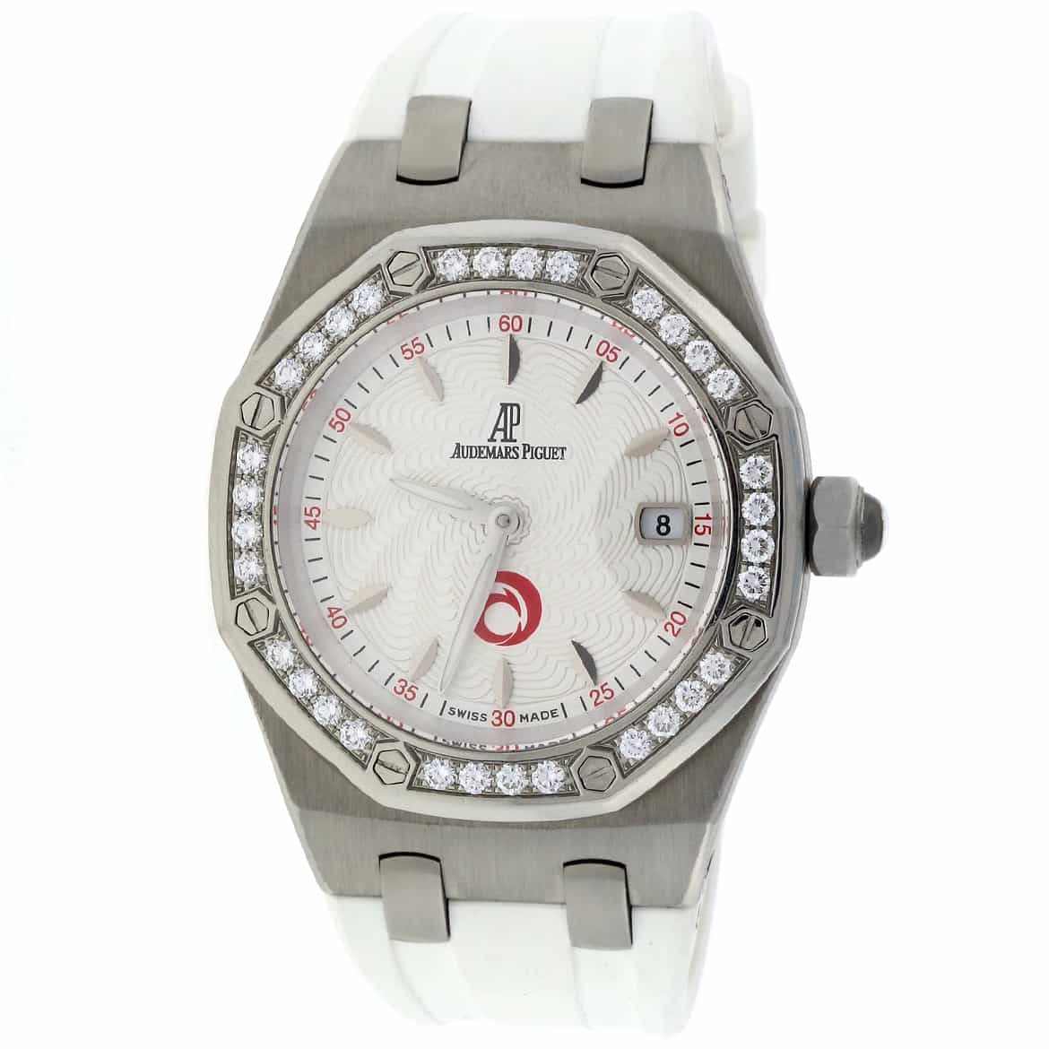 Audemars Piguet Royal Oak Lady Alinghi Original Diamond Bezel Stainless Steel 33MM Limited Edition Watch 67611ST.ZZ.D012CR.01