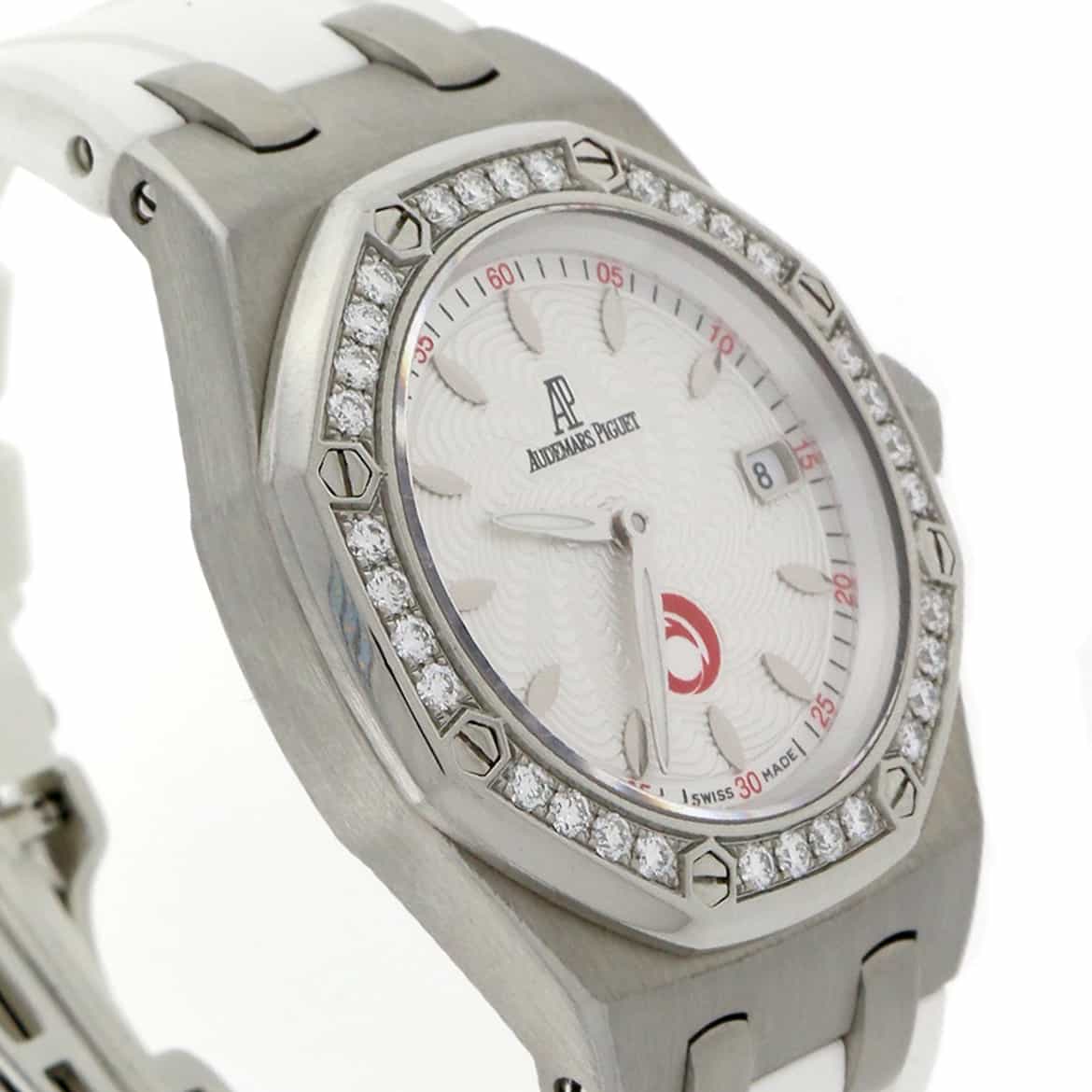 Audemars Piguet Royal Oak Lady Alinghi Original Diamond Bezel Stainless Steel 33MM Limited Edition Watch 67611ST.ZZ.D012CR.01 - Image 4