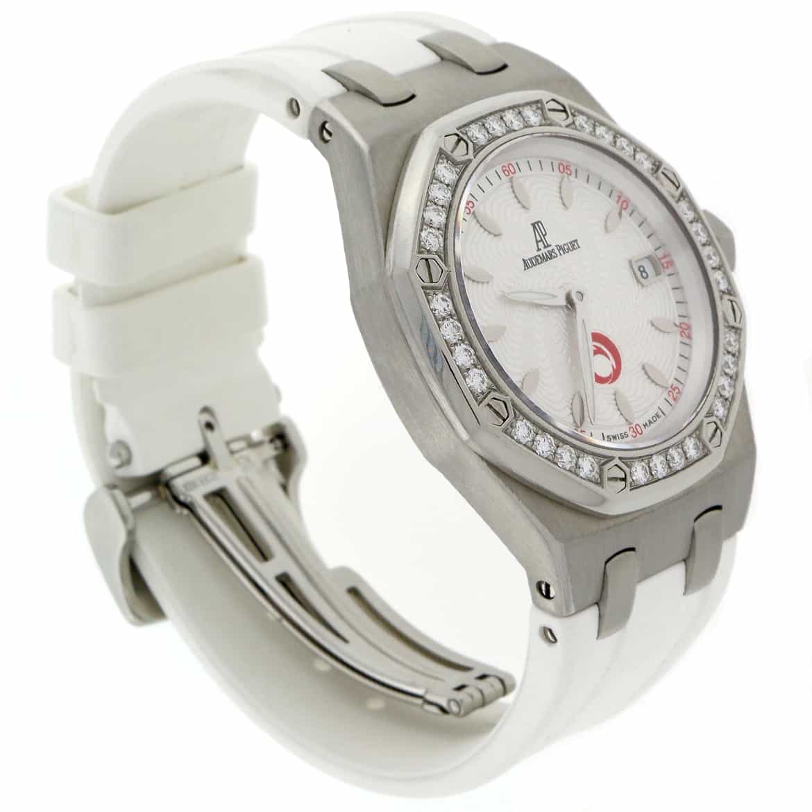 Audemars Piguet Royal Oak Lady Alinghi Original Diamond Bezel Stainless Steel 33MM Limited Edition Watch 67611ST.ZZ.D012CR.01 - Image 6