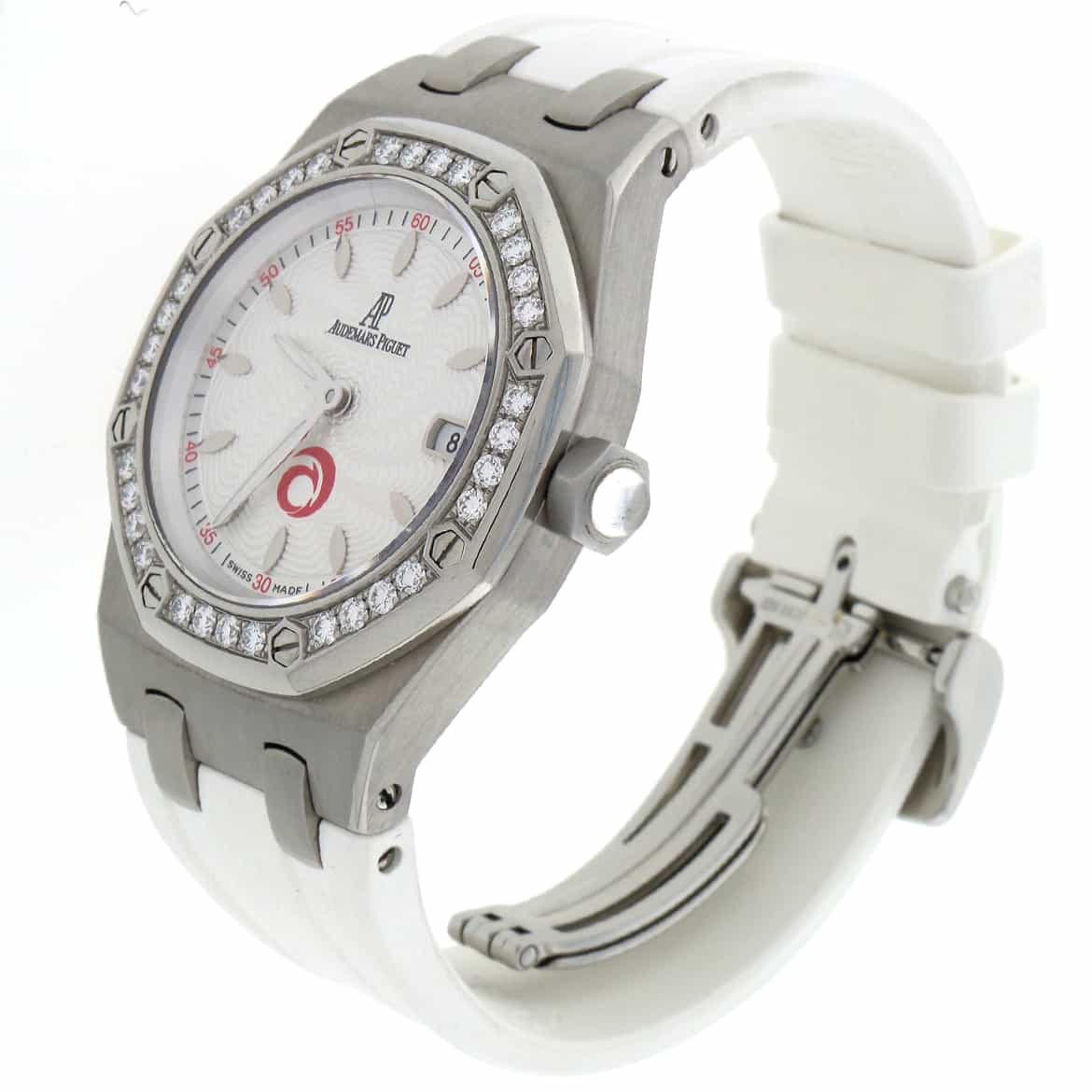 Audemars Piguet Royal Oak Lady Alinghi Original Diamond Bezel Stainless Steel 33MM Limited Edition Watch 67611ST.ZZ.D012CR.01 - Image 7