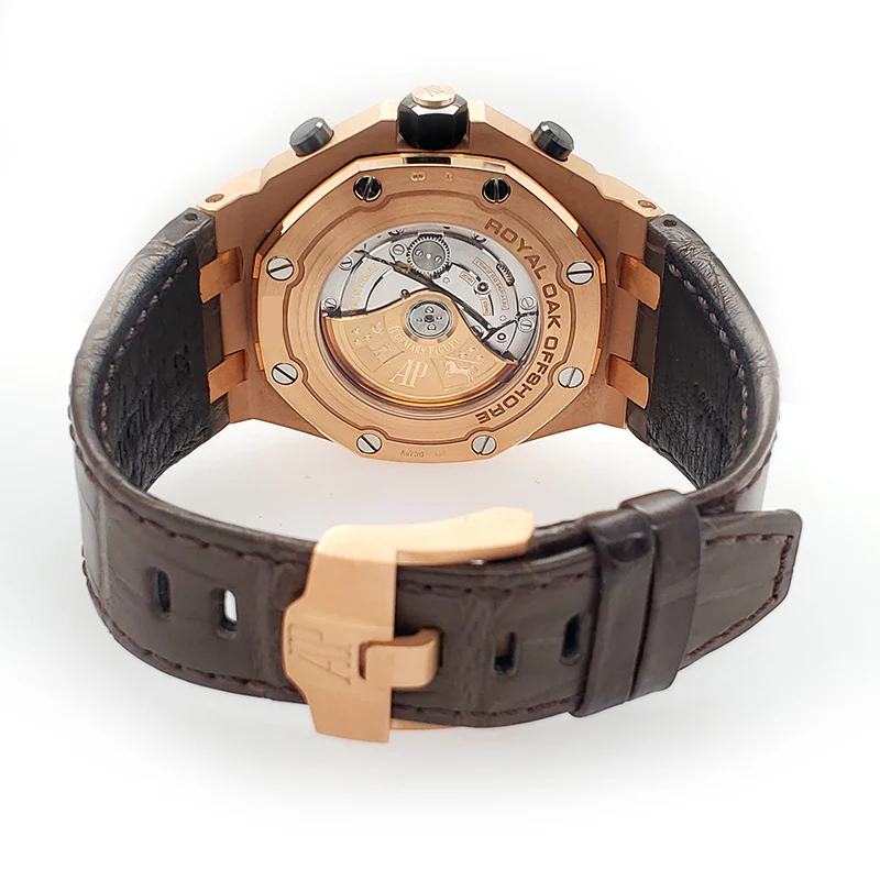 Audemars Piguet Royal Oak Offshore 42mm Chronograph Grey Dial Rose Gold Watch 26470OR.OO.A125CR.01 - Image 4