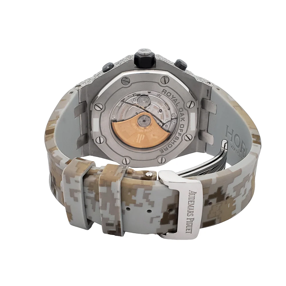 Audemars Piguet Royal Oak Offshore 42mm Chronograph Steel Diamond Watch - Image 5