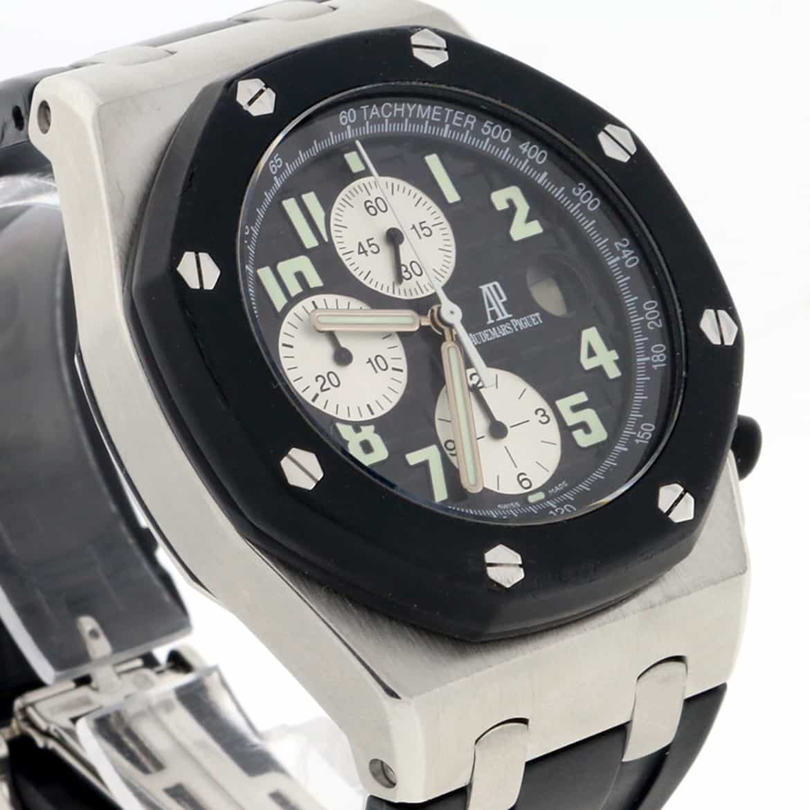 Audemars Piguet Royal Oak Offshore 42mm Rubber Clad Bezel Stainless Steel Chronograph Automatic Mens Watch - Image 5