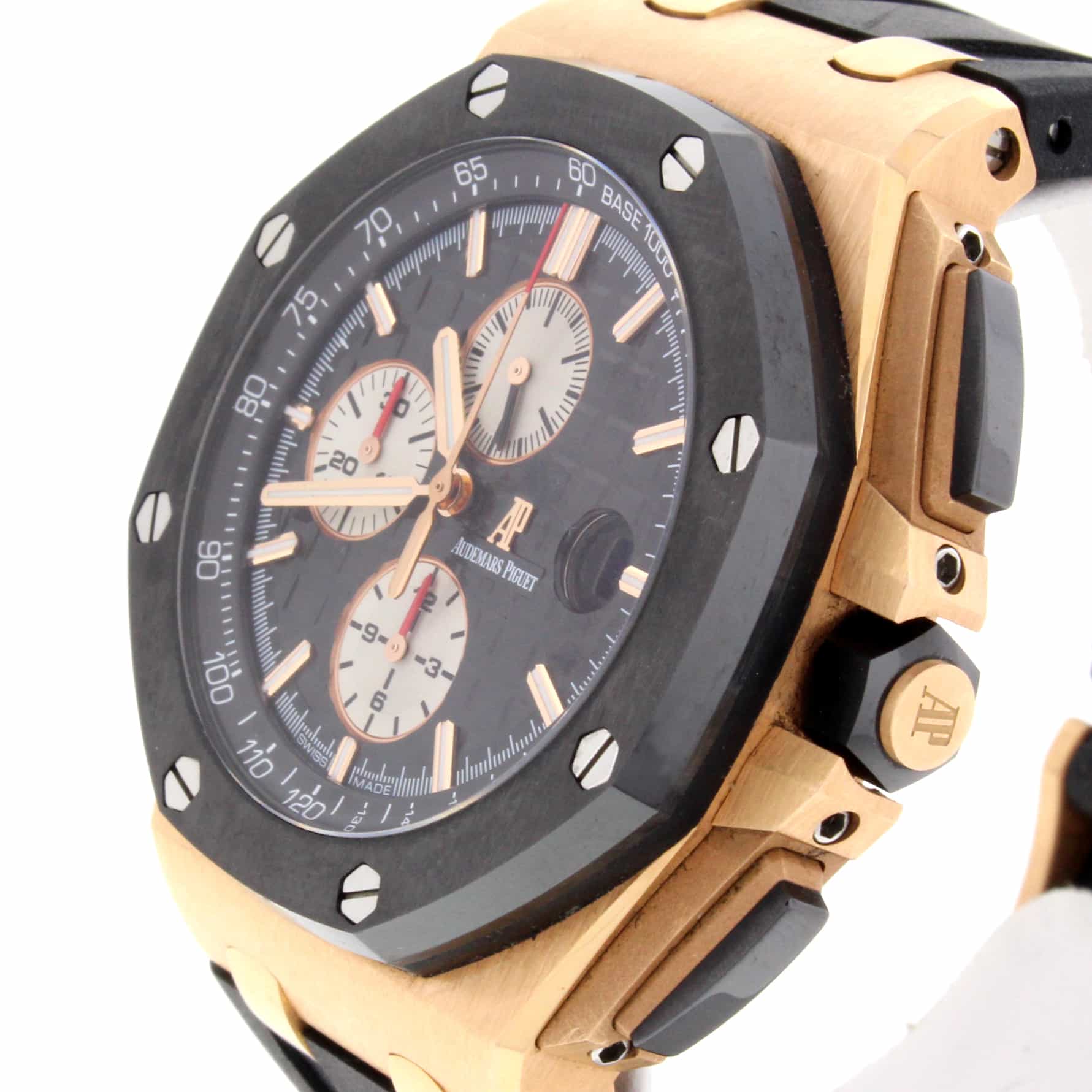 Audemars Piguet Royal Oak Offshore 44MM 18K Rose Gold Chronograph Automatic Mens Watch 26400RO.OO.A002CA.01 - Image 4