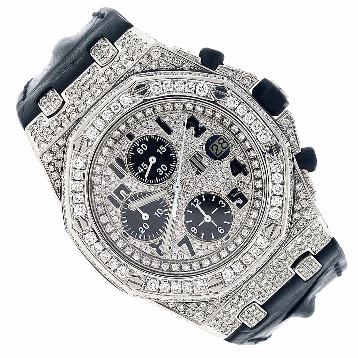 Audemars Piguet Royal Oak Offshore Large 42mm Watch, Diamond Bezel, Dial & Case - Image 2