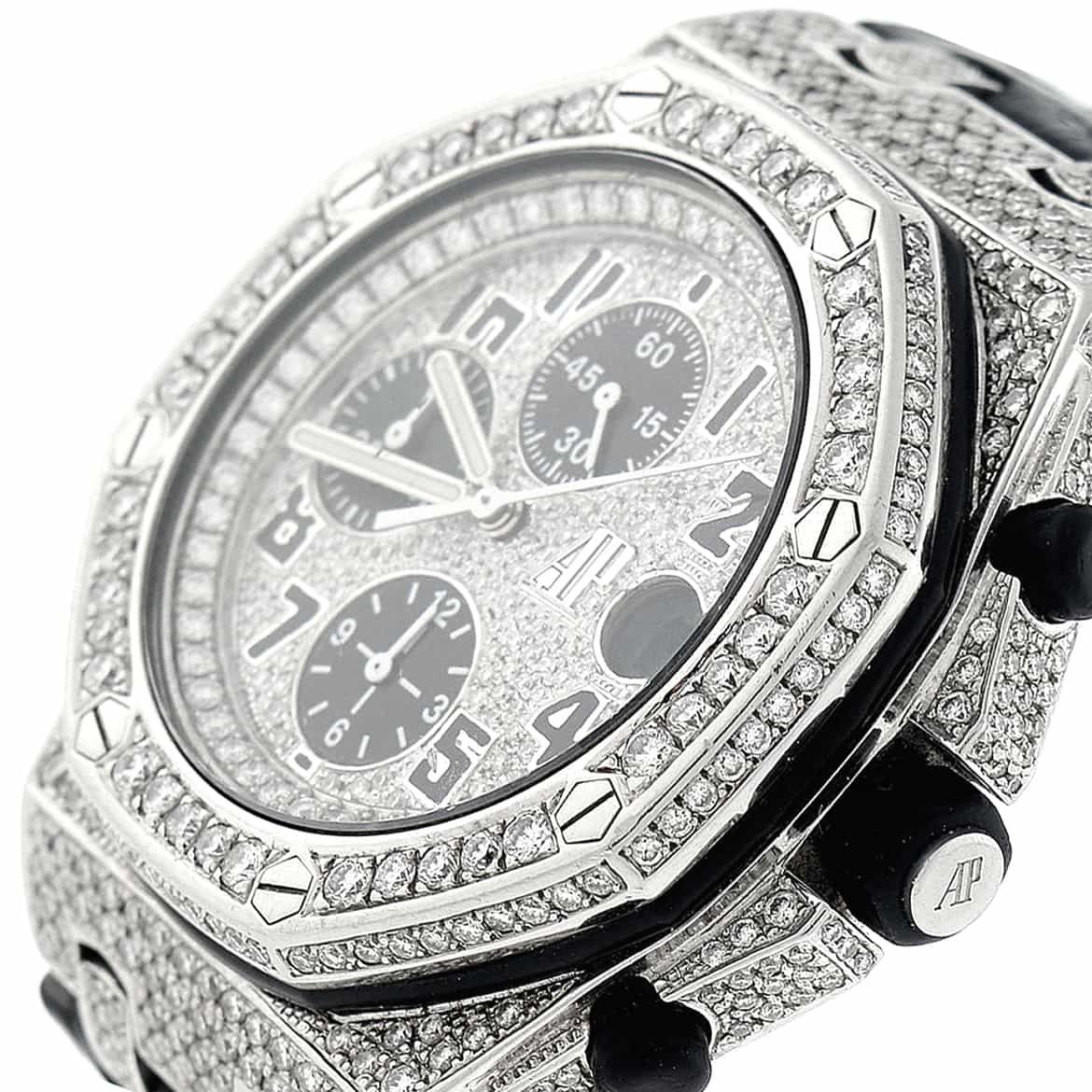 Audemars Piguet Royal Oak Offshore Large 42mm Watch, Diamond Bezel, Dial & Case - Image 3