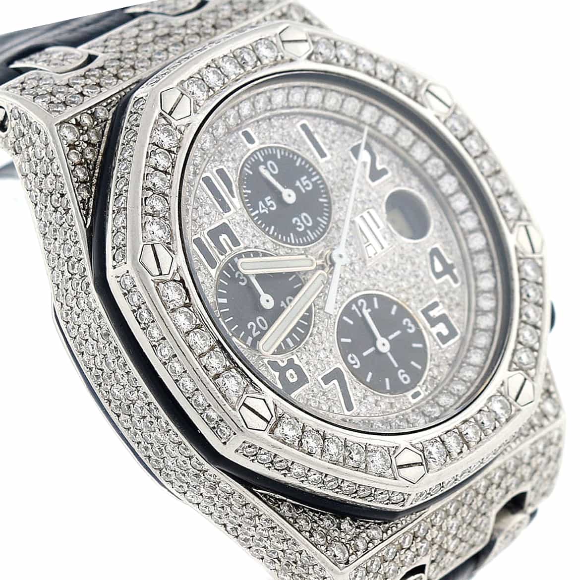 Audemars Piguet Royal Oak Offshore Large 42mm Watch, Diamond Bezel, Dial & Case - Image 4