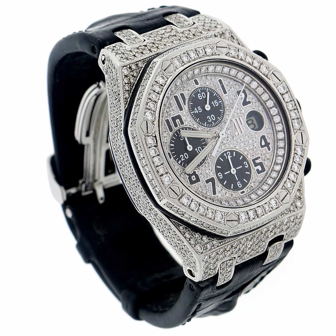 Audemars Piguet Royal Oak Offshore Large 42mm Watch, Diamond Bezel, Dial & Case - Image 6