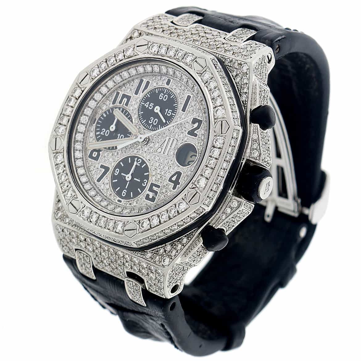 Audemars Piguet Royal Oak Offshore Large 42mm Watch, Diamond Bezel, Dial & Case - Image 7