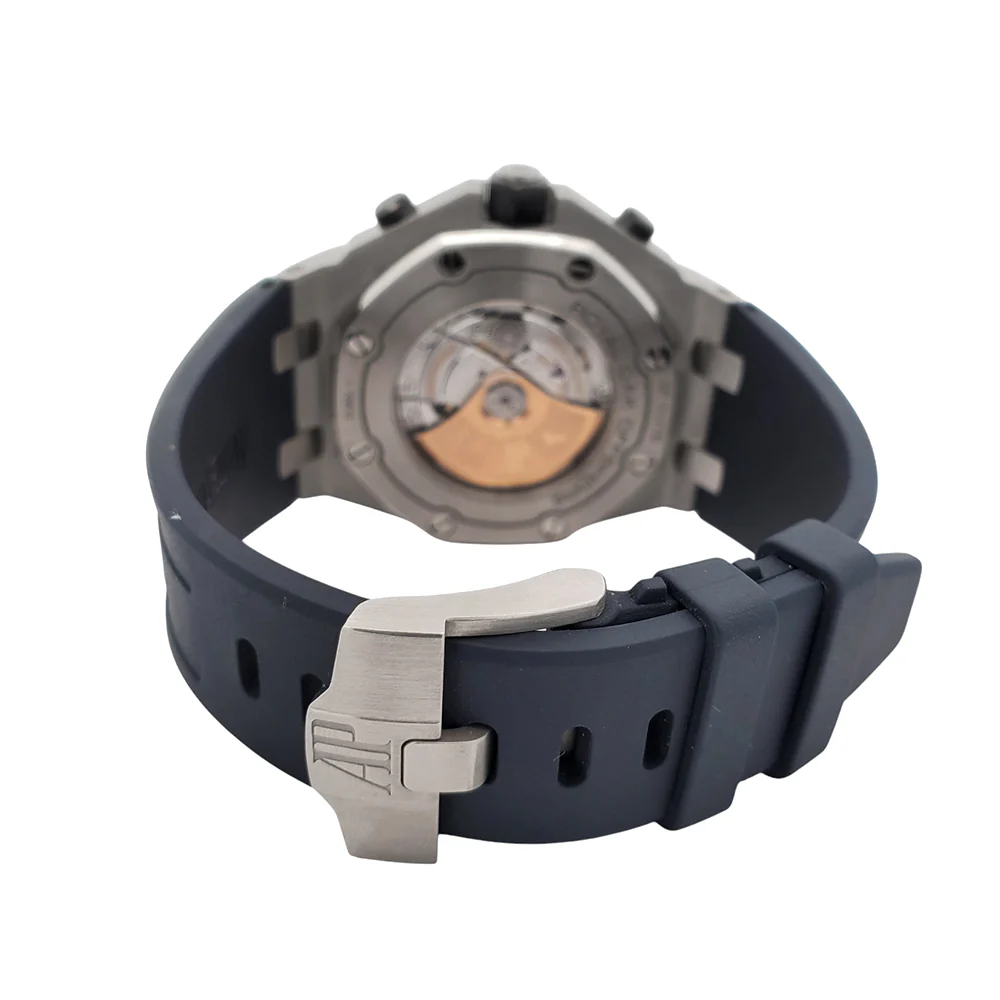 Audemars Piguet Royal Oak Offshore Navy Blue Steel 42mm Chronograph Watch 26470ST.OO.A027CA.01 Box Papers - Image 7
