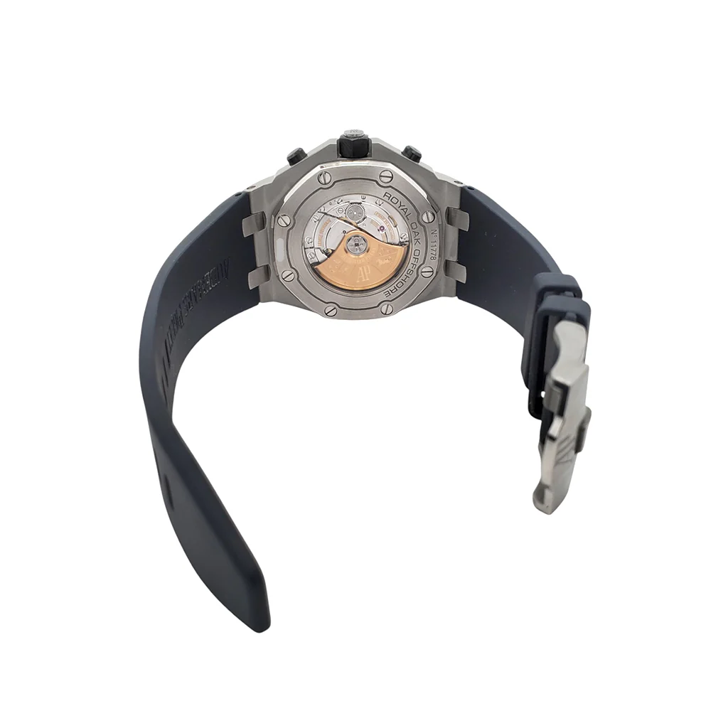 Audemars Piguet Royal Oak Offshore Navy Blue Steel 42mm Chronograph Watch 26470ST.OO.A027CA.01 Box Papers - Image 8