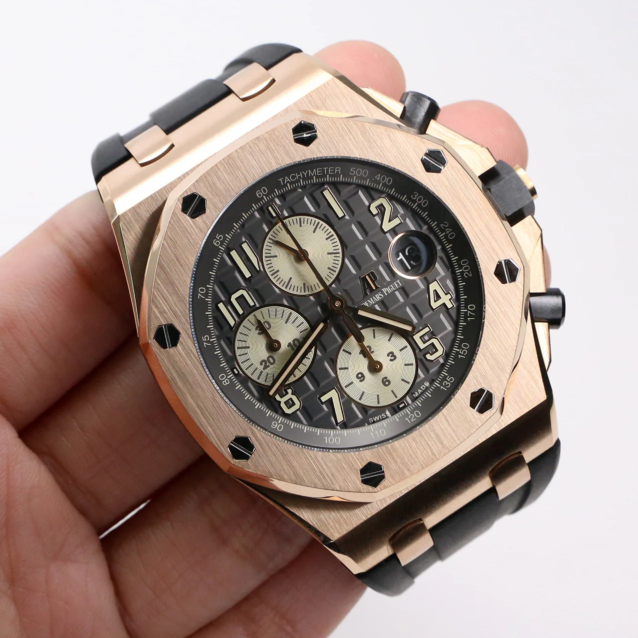 Audemars Piguet Royal Oak Offshore Rose Gold 42MM Chronograph Watch Box Papers 26470OR.OO.A125CR.01 - Image 3