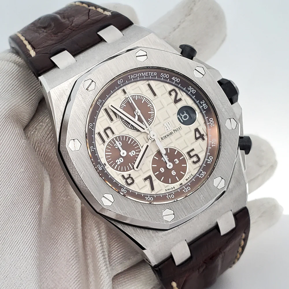 Audemars Piguet Royal Oak Offshore Safari Steel 42mm Chronograph Watch 26470ST.OO.A801CR.01 Box Papers - Image 3